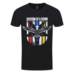 System Of A Down Unisex Adult Eagle Colours T-Shirt / Black